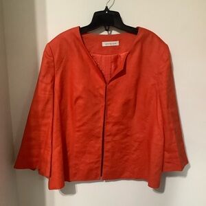 WINDSMOOR:  Orange Linen Blazer